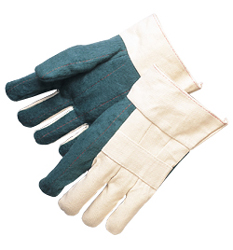 GLOVE HOT MILL GREEN HVY;WEIGHT 2.5  BAND TOP - Latex, Supported